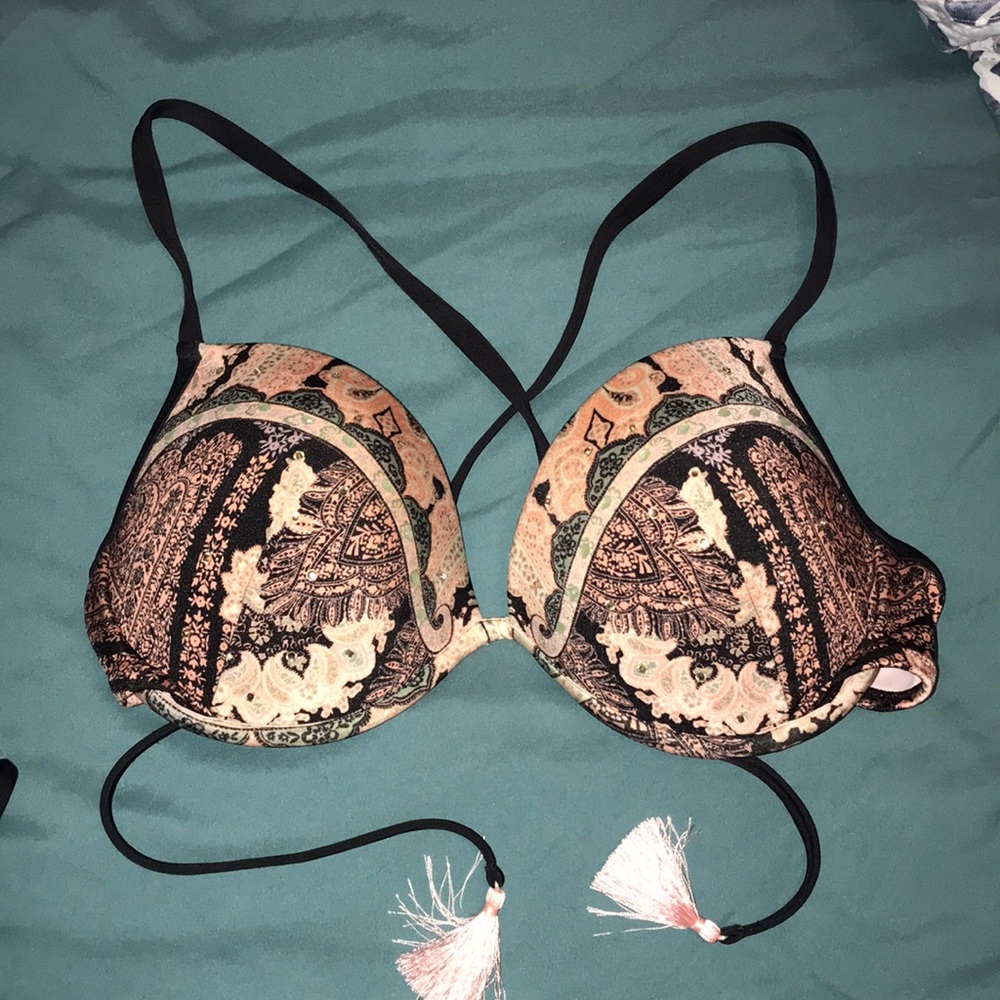 Pink and blue Victoria’s Secret Bikini Top